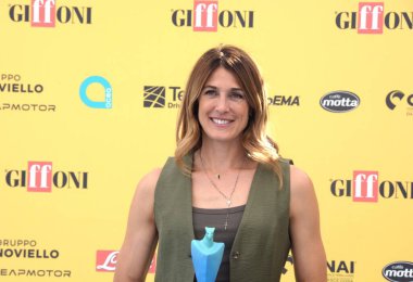 GiFFONI VALLE PİANA - 18 Temmuz 2025: Rachele Sangiuliano Giffoni Film Festivali 2025 - 18 Temmuz 2025 tarihinde Giffoni Valle Piana, İtalya.