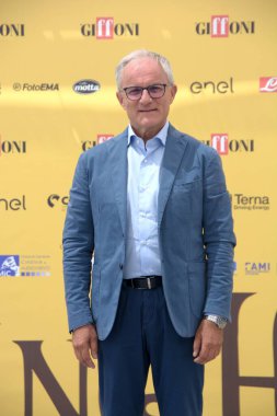 Giulio Corrivetti Giffoni Film Festivali 'ne 18 Temmuz 2025' te Giffoni Valle Piana, İtalya 'da katıldı..