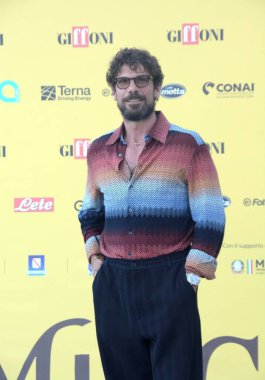 GiFFONI VALİNA PİANA - 18 Temmuz 2025: Francesco Montanari Giffoni Film Festivali 2025 - 18 Temmuz 2025 tarihinde Giffoni Valle Piana, İtalya.