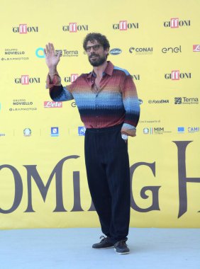 GiFFONI VALİNA PİANA - 18 Temmuz 2025: Francesco Montanari Giffoni Film Festivali 2025 - 18 Temmuz 2025 tarihinde Giffoni Valle Piana, İtalya.