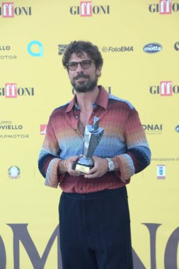 GiFFONI VALİNA PİANA - 18 Temmuz 2025: Francesco Montanari Giffoni Film Festivali 2025 - 18 Temmuz 2025 tarihinde Giffoni Valle Piana, İtalya.