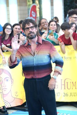 GiFFONI VALİNA PİANA - 18 Temmuz 2025: Francesco Montanari Giffoni Film Festivali 2025 - 18 Temmuz 2025 tarihinde Giffoni Valle Piana, İtalya.