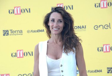 GiFFONI VALİNA PİANA - 19 Temmuz 2025: Elisa Di Francisca Giffoni Film Festivali 2025 - 19 Temmuz 2025 tarihinde Giffoni Valle Piana, İtalya.