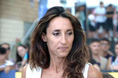 GiFFONI VALİNA PİANA - 19 Temmuz 2025: Elisa Di Francisca Giffoni Film Festivali 2025 - 19 Temmuz 2025 tarihinde Giffoni Valle Piana, İtalya.