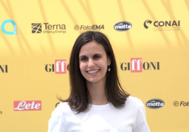 GiFFONI VALİNA PİANA - 19 Temmuz 2025: Linda Raimondo Giffoni Film Festivali 2025 - 19 Temmuz 2025 tarihinde Giffoni Valle Piana, İtalya.