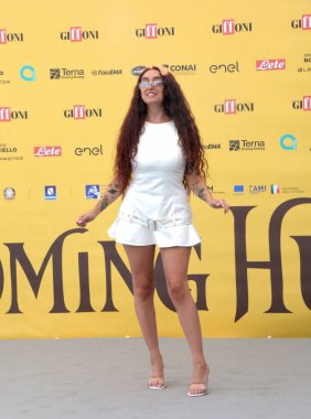 GiFFONI VALLE PİANA - 19 Temmuz 2025: Silvia Cesana aka Sissi Giffoni Film Festivali 2025 - 19 Temmuz 2025 tarihinde Giffoni Valle Piana, İtalya.