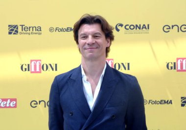GIFFONI VALLE PİANA - 19 Temmuz 2025: Alessandro Fernando Billi Giffoni Film Festivali 2025 - 19 Temmuz 2025 tarihinde Giffoni Valle Piana, İtalya.