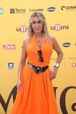 GiFFONI VALİNA PİANA - 19 Temmuz 2025: Lorena Rutigliano Giffoni Film Festivali 2025 - 19 Temmuz 2025 tarihinde Giffoni Valle Piana, İtalya 'da.