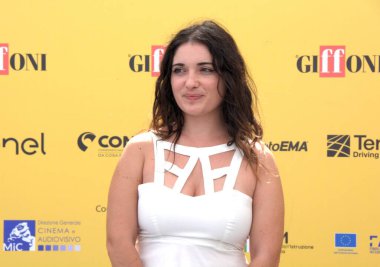 GiFFONI VALİNA PİANA - 19 Temmuz 2025: Arianna Massimi, Giffoni Film Festivali 2025, Giffoni Valle Piana, İtalya.