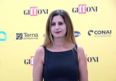 GiFFONI VALLE PİANA - 19 Temmuz 2025: Ortensia Ferrara Giffoni Film Festivali 2025 - 19 Temmuz 2025 tarihinde Giffoni Valle Piana, İtalya.
