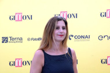GiFFONI VALLE PİANA - 19 Temmuz 2025: Ortensia Ferrara Giffoni Film Festivali 2025 - 19 Temmuz 2025 tarihinde Giffoni Valle Piana, İtalya.