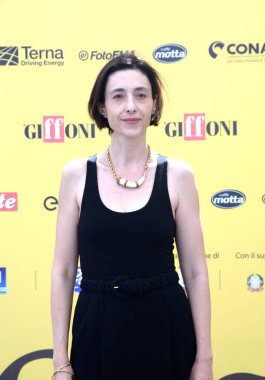 GiFFONI VALLE PİANA - 19 Temmuz 2025: Elena Lietti Giffoni Film Festivali 2025 - 19 Temmuz 2025 tarihinde Giffoni Valle Piana, İtalya.