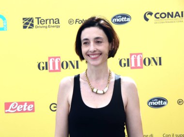 GiFFONI VALLE PİANA - 19 Temmuz 2025: Elena Lietti Giffoni Film Festivali 2025 - 19 Temmuz 2025 tarihinde Giffoni Valle Piana, İtalya.