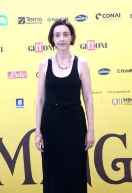 GiFFONI VALLE PİANA - 19 Temmuz 2025: Elena Lietti Giffoni Film Festivali 2025 - 19 Temmuz 2025 tarihinde Giffoni Valle Piana, İtalya.