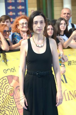 GiFFONI VALLE PİANA - 19 Temmuz 2025: Elena Lietti Giffoni Film Festivali 2025 - 19 Temmuz 2025 tarihinde Giffoni Valle Piana, İtalya.