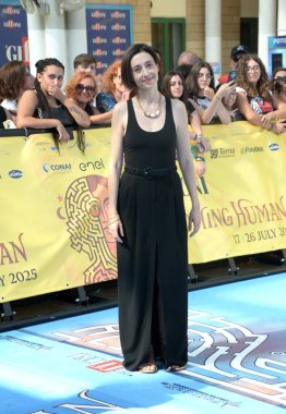 GiFFONI VALLE PİANA - 19 Temmuz 2025: Elena Lietti Giffoni Film Festivali 2025 - 19 Temmuz 2025 tarihinde Giffoni Valle Piana, İtalya.