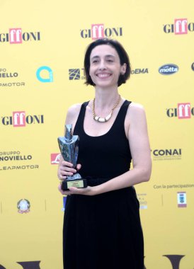 GiFFONI VALLE PİANA - 19 Temmuz 2025: Elena Lietti Giffoni Film Festivali 2025 - 19 Temmuz 2025 tarihinde Giffoni Valle Piana, İtalya.