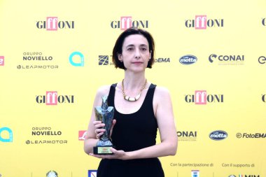 GiFFONI VALLE PİANA - 19 Temmuz 2025: Elena Lietti Giffoni Film Festivali 2025 - 19 Temmuz 2025 tarihinde Giffoni Valle Piana, İtalya.