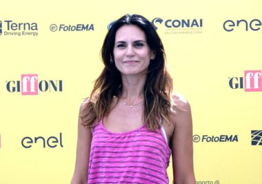 GiFFONI VALLE PİANA - 19 Temmuz 2025: Roberta Mastromichele Giffoni Film Festivali 2025 - 19 Temmuz 2025 tarihinde Giffoni Valle Piana, İtalya 'da.