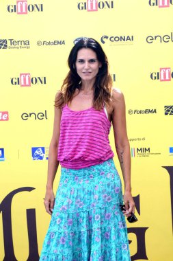 GiFFONI VALLE PİANA - 19 Temmuz 2025: Roberta Mastromichele Giffoni Film Festivali 2025 - 19 Temmuz 2025 tarihinde Giffoni Valle Piana, İtalya 'da.