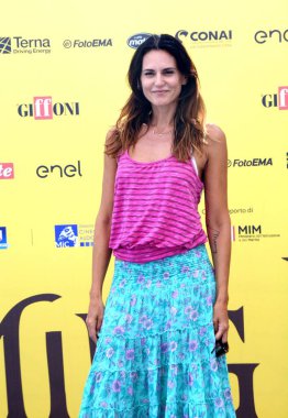 GiFFONI VALLE PİANA - 19 Temmuz 2025: Roberta Mastromichele Giffoni Film Festivali 2025 - 19 Temmuz 2025 tarihinde Giffoni Valle Piana, İtalya 'da.