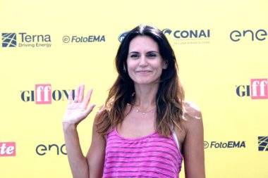 GiFFONI VALLE PİANA - 19 Temmuz 2025: Roberta Mastromichele Giffoni Film Festivali 2025 - 19 Temmuz 2025 tarihinde Giffoni Valle Piana, İtalya 'da.