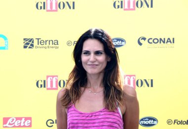 GiFFONI VALLE PİANA - 19 Temmuz 2025: Roberta Mastromichele Giffoni Film Festivali 2025 - 19 Temmuz 2025 tarihinde Giffoni Valle Piana, İtalya 'da.