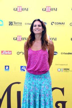 GiFFONI VALLE PİANA - 19 Temmuz 2025: Roberta Mastromichele Giffoni Film Festivali 2025 - 19 Temmuz 2025 tarihinde Giffoni Valle Piana, İtalya 'da.