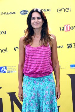 GiFFONI VALLE PİANA - 19 Temmuz 2025: Roberta Mastromichele Giffoni Film Festivali 2025 - 19 Temmuz 2025 tarihinde Giffoni Valle Piana, İtalya 'da.
