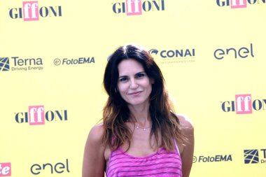 GiFFONI VALLE PİANA - 19 Temmuz 2025: Roberta Mastromichele Giffoni Film Festivali 2025 - 19 Temmuz 2025 tarihinde Giffoni Valle Piana, İtalya 'da.