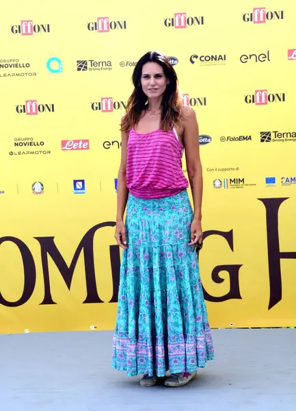 GiFFONI VALLE PİANA - 19 Temmuz 2025: Roberta Mastromichele Giffoni Film Festivali 2025 - 19 Temmuz 2025 tarihinde Giffoni Valle Piana, İtalya 'da.