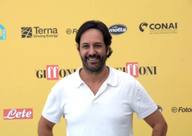 GIFFONI VALLE PİANA - 19 Temmuz 2025: Matteo Branciamore Giffoni Film Festivali 2025 - 19 Temmuz 2025 tarihinde Giffoni Valle Piana, İtalya 'da.