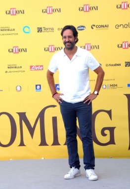 GIFFONI VALLE PİANA - 19 Temmuz 2025: Matteo Branciamore Giffoni Film Festivali 2025 - 19 Temmuz 2025 tarihinde Giffoni Valle Piana, İtalya 'da.