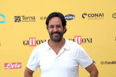 GIFFONI VALLE PİANA - 19 Temmuz 2025: Matteo Branciamore Giffoni Film Festivali 2025 - 19 Temmuz 2025 tarihinde Giffoni Valle Piana, İtalya 'da.