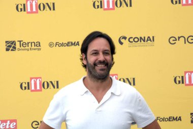 GIFFONI VALLE PİANA - 19 Temmuz 2025: Matteo Branciamore Giffoni Film Festivali 2025 - 19 Temmuz 2025 tarihinde Giffoni Valle Piana, İtalya 'da.