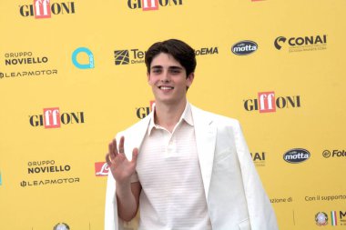 GiFFONI VALLE PIANA - 19 Temmuz 2025: Andrea Arru Giffoni Film Festivali 2025 - 19 Temmuz 2025 tarihinde Giffoni Valle Piana, İtalya.