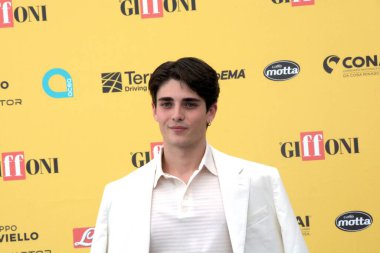 GiFFONI VALLE PIANA - 19 Temmuz 2025: Andrea Arru Giffoni Film Festivali 2025 - 19 Temmuz 2025 tarihinde Giffoni Valle Piana, İtalya.