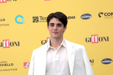 GiFFONI VALLE PIANA - 19 Temmuz 2025: Andrea Arru Giffoni Film Festivali 2025 - 19 Temmuz 2025 tarihinde Giffoni Valle Piana, İtalya.