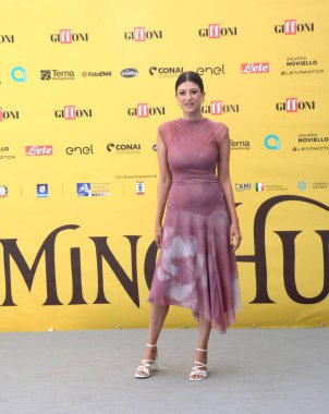 GiFFONI VALİNA PİANA - 19 Temmuz 2025: Marta Filippi Giffoni Film Festivali 2025 - 19 Temmuz 2025 tarihinde Giffoni Valle Piana, İtalya.