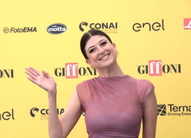 GiFFONI VALİNA PİANA - 19 Temmuz 2025: Marta Filippi Giffoni Film Festivali 2025 - 19 Temmuz 2025 tarihinde Giffoni Valle Piana, İtalya.
