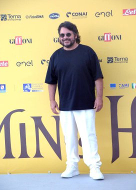GIFFONI VALLE PIANA - 19 Temmuz 2025: Pasquale Petrolo aka Lillo Giffoni Film Festivali 2025 - 19 Temmuz 2025 tarihinde Giffoni Valle Piana, İtalya.