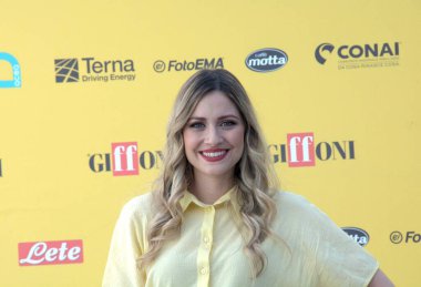 GiFFONI VALİNA PİANA - 20 Temmuz 2025: Carolina Benvenga Giffoni Film Festivali 2025 - 20 Temmuz 2025 tarihinde Giffoni Valle Piana, İtalya.