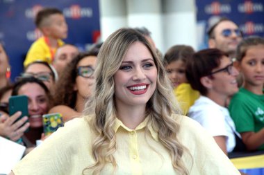 GiFFONI VALİNA PİANA - 20 Temmuz 2025: Carolina Benvenga Giffoni Film Festivali 2025 - 20 Temmuz 2025 tarihinde Giffoni Valle Piana, İtalya.
