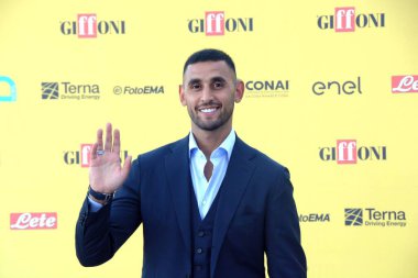 GiFFONI VALİNA PİANA - 20 Temmuz 2025: Faouzi Ghoulam 20 Temmuz 2025 tarihinde Giffoni Valle Piana, İtalya 'da Giffoni Film Festivali' ne katıldı..