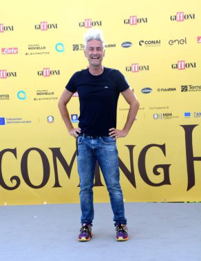 GIFFONI VALLE PIANA, İtalya - 20 Temmuz 2025: Vincenzo Schettini, Giffoni Film Festivali 2025 - 20 Temmuz 2025 tarihinde Giffoni Valle Piana, İtalya.