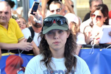 GIFFONI VALLE PIANA - 20 Temmuz 2025: Valentina Sanseverino namı diğer Vale LP 20 Temmuz 2025 tarihinde Giffoni Valle Piana, İtalya 'da Giffoni Film Festivali' ne katıldı..