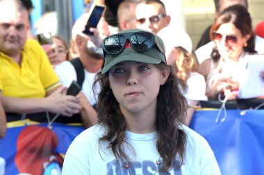 GIFFONI VALLE PIANA - 20 Temmuz 2025: Valentina Sanseverino namı diğer Vale LP 20 Temmuz 2025 tarihinde Giffoni Valle Piana, İtalya 'da Giffoni Film Festivali' ne katıldı..