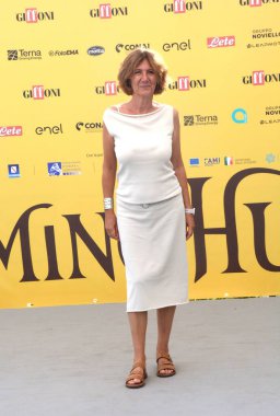 GiFFONI VALONI PIANA, İtalya - 20 Temmuz 2025: Sabina Di Marco, Giffoni Film Festivali 2025 'te Giffoni Valle Piana, İtalya' da.