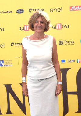 GiFFONI VALONI PIANA, İtalya - 20 Temmuz 2025: Sabina Di Marco, Giffoni Film Festivali 2025 'te Giffoni Valle Piana, İtalya' da.
