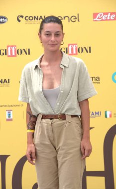 GiFFONI VALİNA PİANA - 20 Temmuz 2025: Rebecca Orlandi, Giffoni Film Festivali 2025 - 20 Temmuz 2025 tarihinde Giffoni Valle Piana, İtalya.